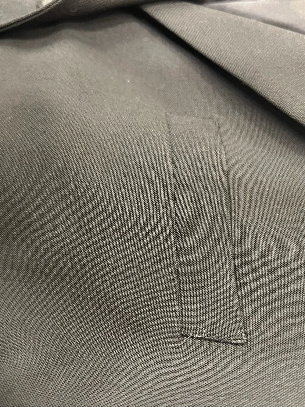 Banana Republic Stretch Petite Blazer Jacket Black 4P Notch Lapel Three-Button - Picture 8 of 11